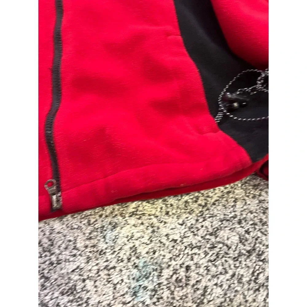 The North Face Summit Windstopper Fleece Jacket Mens L Red Black Hiking Gorpcore